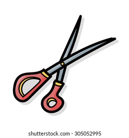 scissors color doodle