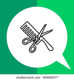 Scissors and comb