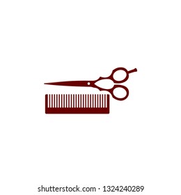 scissors and comb hairdresser