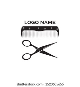 Scissors and comb icon.modern design.vector illustration.flat logo.barber
