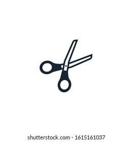 Scissors creative icon. From Stationery icons collection. Isolated Scissors sign on white background