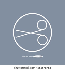 scissors, cut icon