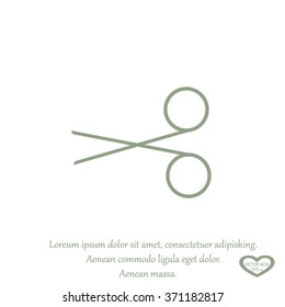 scissors, cut icon