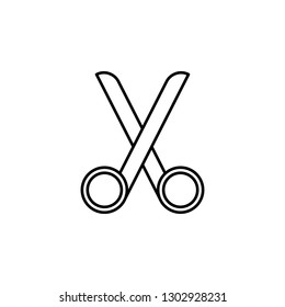 scissors, cut icon. Element of education illustration. Signs and symbols can be used for web, logo, mobile app, UI, UX