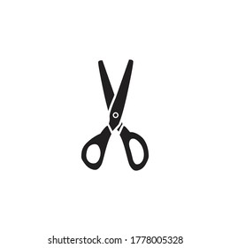símbolo del vector del icono de corte de tijeras