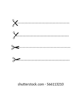 scissors with cut lines