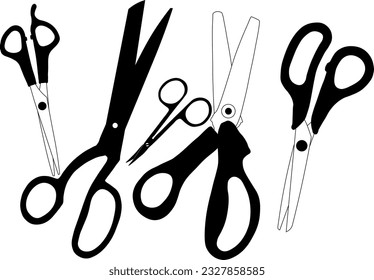 scissors cut paper fabric sharp large steel