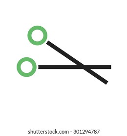 Scissors, cut, scissor, surgical icon vector image. Can also be used for healthcare and medical. Suitable for web apps, mobile apps and print media.