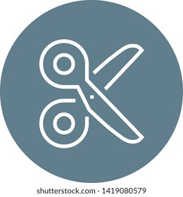 Scissors Cut Shears Outline Icon