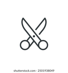 Scissors cut tool icon, vector illustration