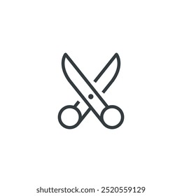 Scissors cut tool icon, vector illustration