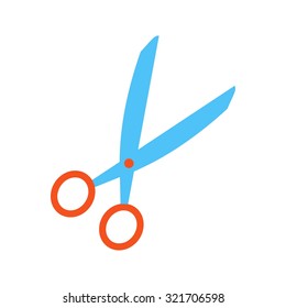 Scissors, cut, tool icon vector image. Can also be used for household objects. Suitable for use on web apps, mobile apps and print media.