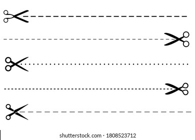 切り取り線 のベクター画像素材 画像 ベクターアート Shutterstock