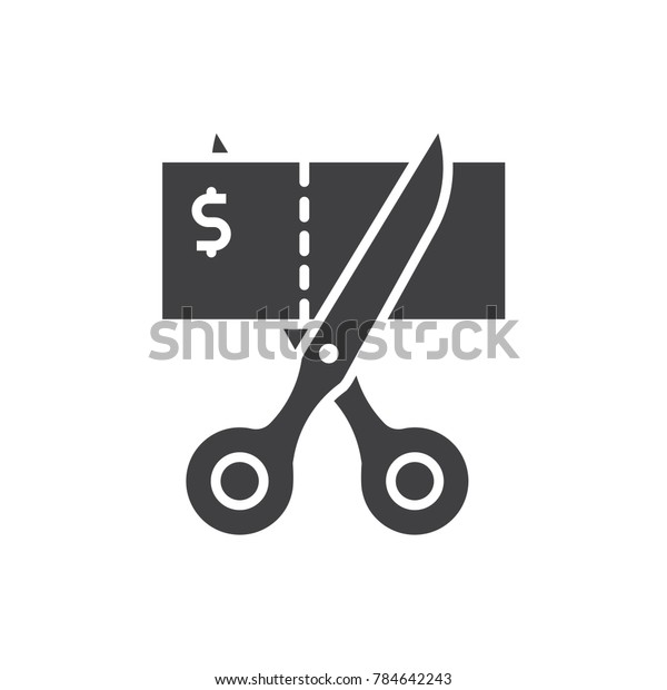 Scissors cuts money black\
icon.