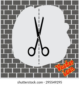 scissors cutting