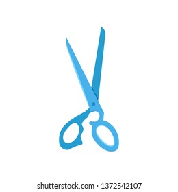 Scissors for cutting cloth vector illustration. 