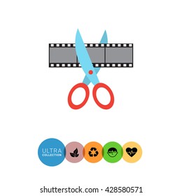 Scissors cutting film
