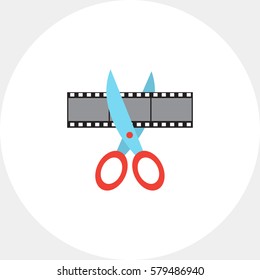 Scissors cutting film