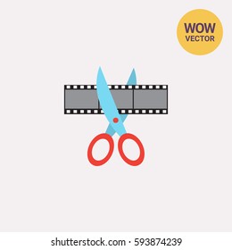 Scissors cutting film