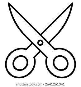 Scissors cutting icon simple flat icon vector symbol