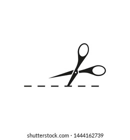 Scissors Cutting Icon Vector Isolated Stock Vector (Royalty Free ...