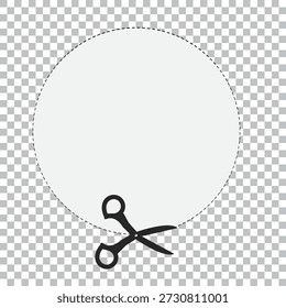 Scheren Schnittlinie Icons Collection - Vektorgrafiken von Scheren Schneiden gestrichelte Linien in verschiedenen Stilen