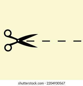 scissors cutting paper icon cut