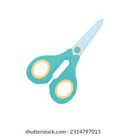 Scissors for cutting paper. Welcome back to school supplies for kids.