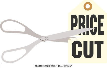 Scissors cutting sticker price vector illustration eps10
