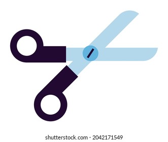 scissors cutting tool handle icon