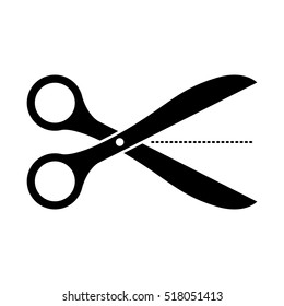 scissors cuttting icon image 