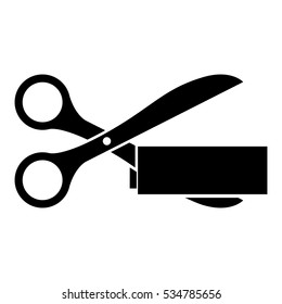 scissors cuttting icon image 