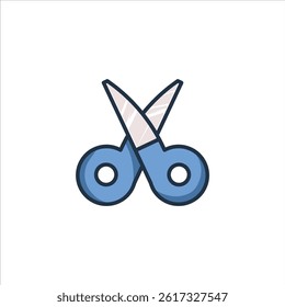 Scissors Editable Vector Illustration for Stationery and Education Design Themes.