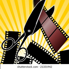 Scissors and film	