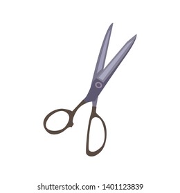 Scissors flat icon. You can be used scissors icon for several purposes like: websites, UI, UX, print templates, presentation templates, promotional materials, web and mobile phone apps. - Vector