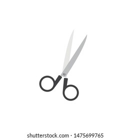 Scissors flat icon. You can be used scissors icon for several purposes like: websites, UI, UX, print templates, promotional materials, info-graphics, web and mobile phone apps