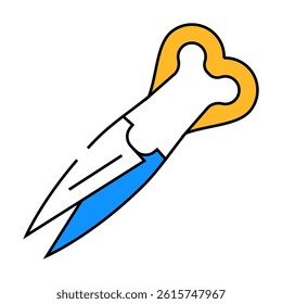 scissors garden accessory line icon vector. scissors garden accessory sign. isolated symbol illustration
