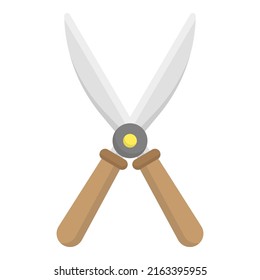 Scissors garden icon design template vector illustration