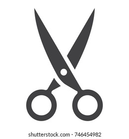 Scissors glyph icon, web and mobile, cut sign vector graphics, a solid pattern on a white background, eps 10.