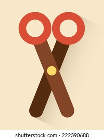 scissors graphic design , vector illustration