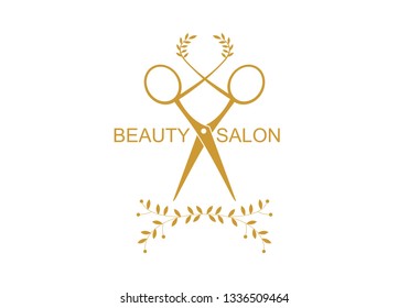 Scissors Hair Salon Logo Vector Stock Vector (Royalty Free) 1336509464 ...