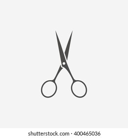 Scissors hairdresser icon. Tailor symbol. Flat sign on white background. Vector