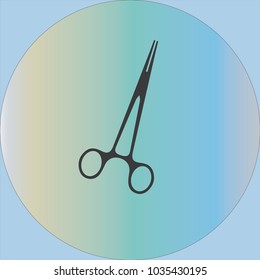 scissors hairdresser medical lab vector icon