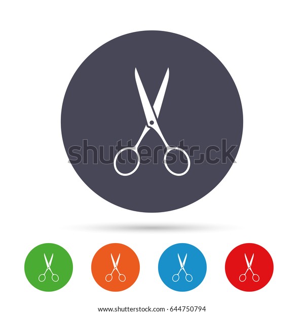 Scissors Hairdresser Sign Icon Tailor Symbol Stock Vector Royalty