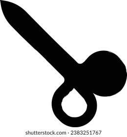 Scissors hand drawn vector illustration