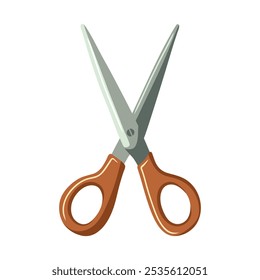 Scissors for handicrafts, paper cutting. Vector illustration on a white background.