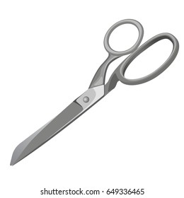Scissors hand-operated shearing tools vector illustration isolated on white