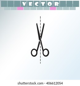 Scissors icon.