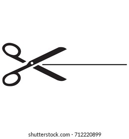 Scissor Closed On White Background Icon Stock Vector (royalty Free 