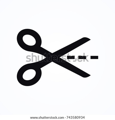 scissors icon Stockfoto © 